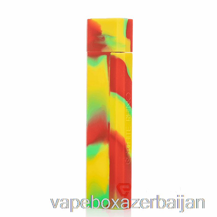 Vape Baku White Rhino Silicone Dab Out [Pyrex] Rasta